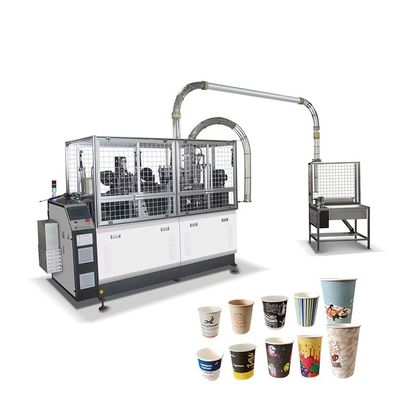 2-12 oz Paper Cup Forming Machine met dubbele wand Design Buitengrondse grootte van 2200*1350*1900mm en 2500 kg Capaciteit