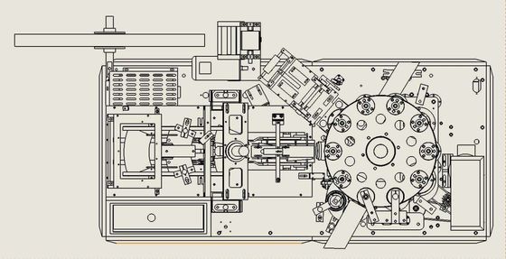 Paper Coffee Cup Production Machine Volledig automatische machine voor het maken van wegwerppapierkopjes met een snelheid van 65-85 stuks/min 1700 kg