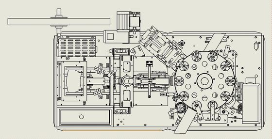 Automatische papier koffiebeker maken machine met hoge snelheid van 90-100pcs/min en koperen bar cup bened manier