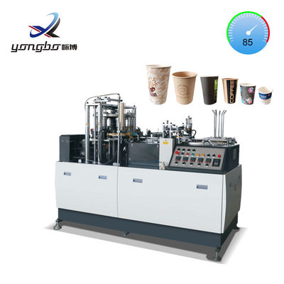 4kw Volledig automatische papier koffiebeker maken machine wegwerp papierbeker vormen machine met enkel/dubbel PE bedekt papier