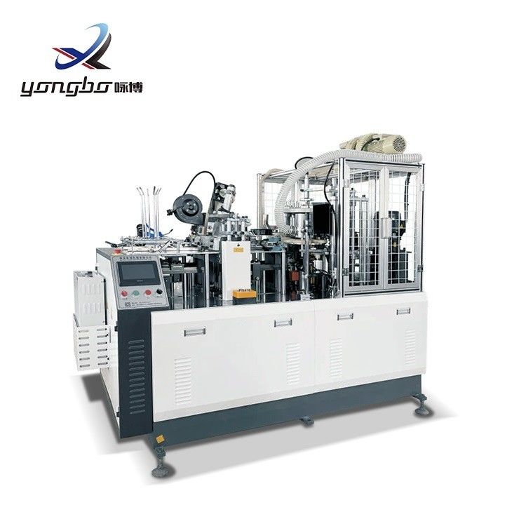 Hoog snelheid wegwerppapierbeker maken machine voor kleine papierproducten bedrijf Yongbo Volledig automatisch 100-110pcs/Min