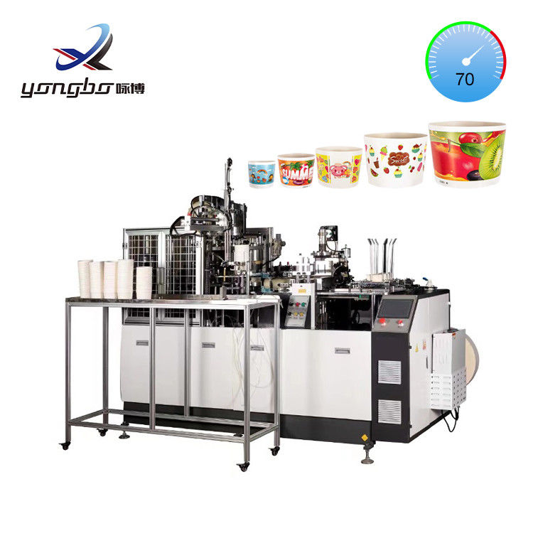 60-70 stuks/min Paper Bowl Making Machine Automatic Forming for Gas source 0,5-0,8MPa Verwerkingstype