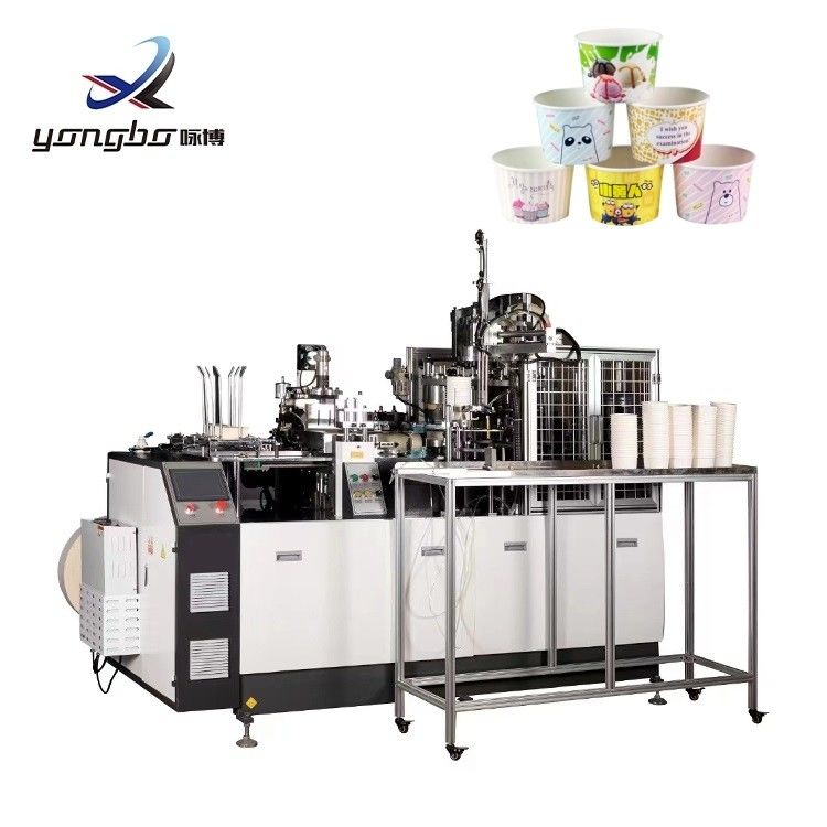 Paper Bowl Machine van Volledig Automatische High Speed Double PE Coated Kraft Paper Salad Soep Noodles Bowl Forming Machine