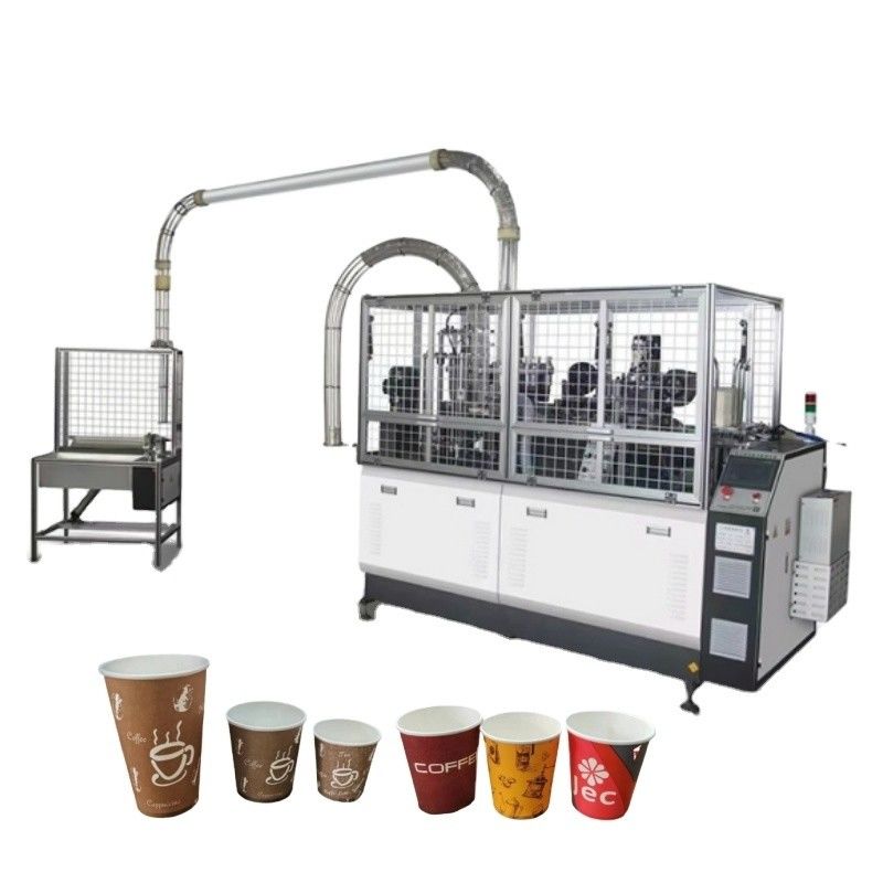 Volledig automatische High Speed Paper Cup Making Machine voor koffie/thee/ijsjes 110pcs/min 2-12oz Grootte 2.35*1.25*1.9m Voordeel