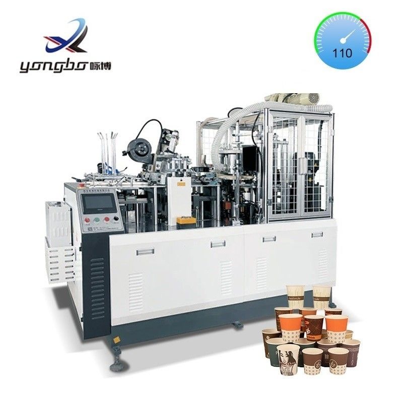 Papier koffiebeker maken machine Verwerking type papier vouwmachine