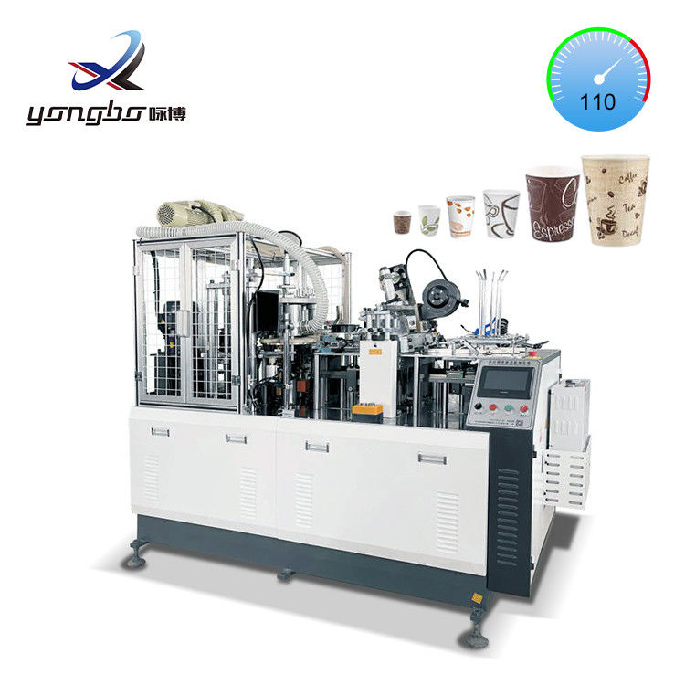 Volledig automatische 2-16oz papierbeker maken machine met koper bar Cup Bonded Way 100-110pcs/Min
